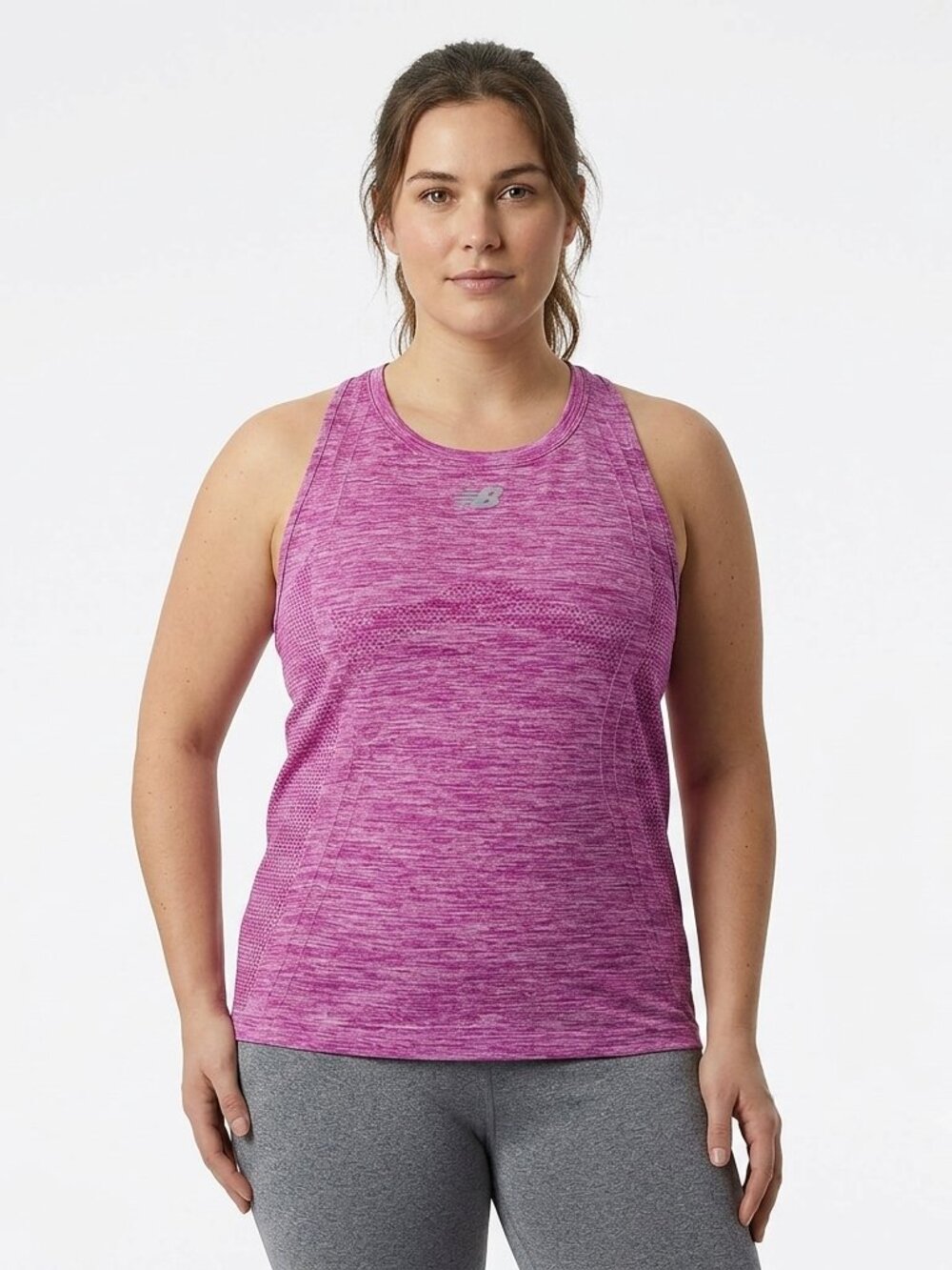 New Balance Purple Heather Racerback Tank NEW- Sz. Lrg
